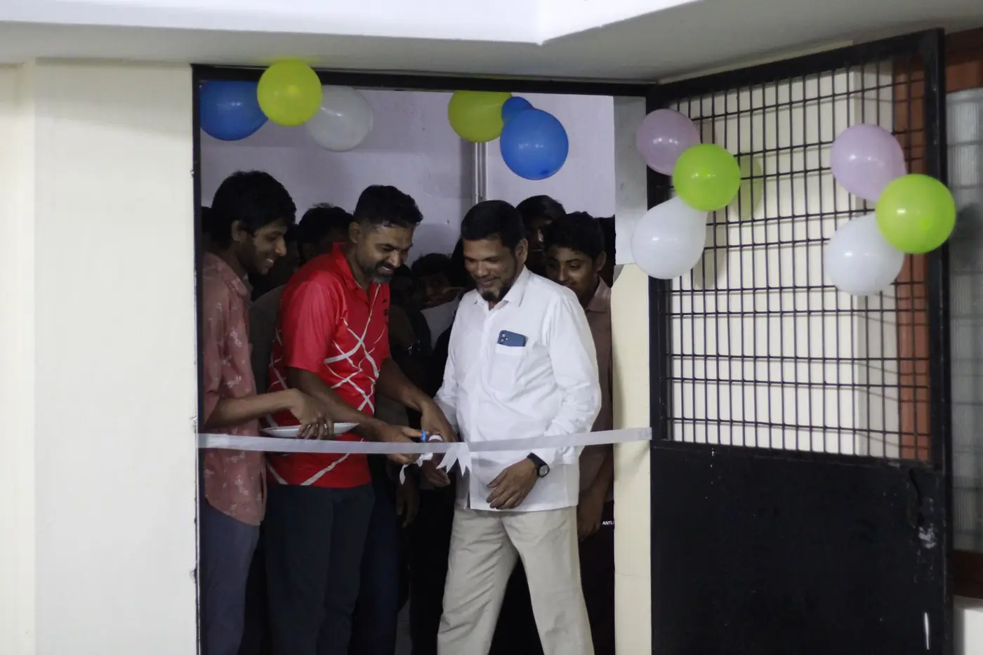 Opening the gymnasium